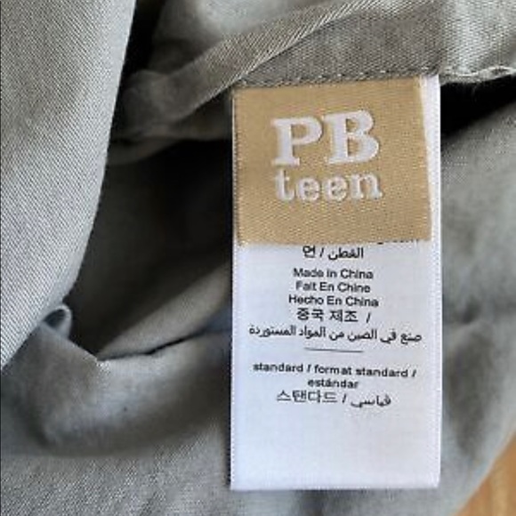 2 Pre-Own PotteryBarn, Teen Golden State Warriors Standard Pillow Sham Grey - Picture 3 of 3